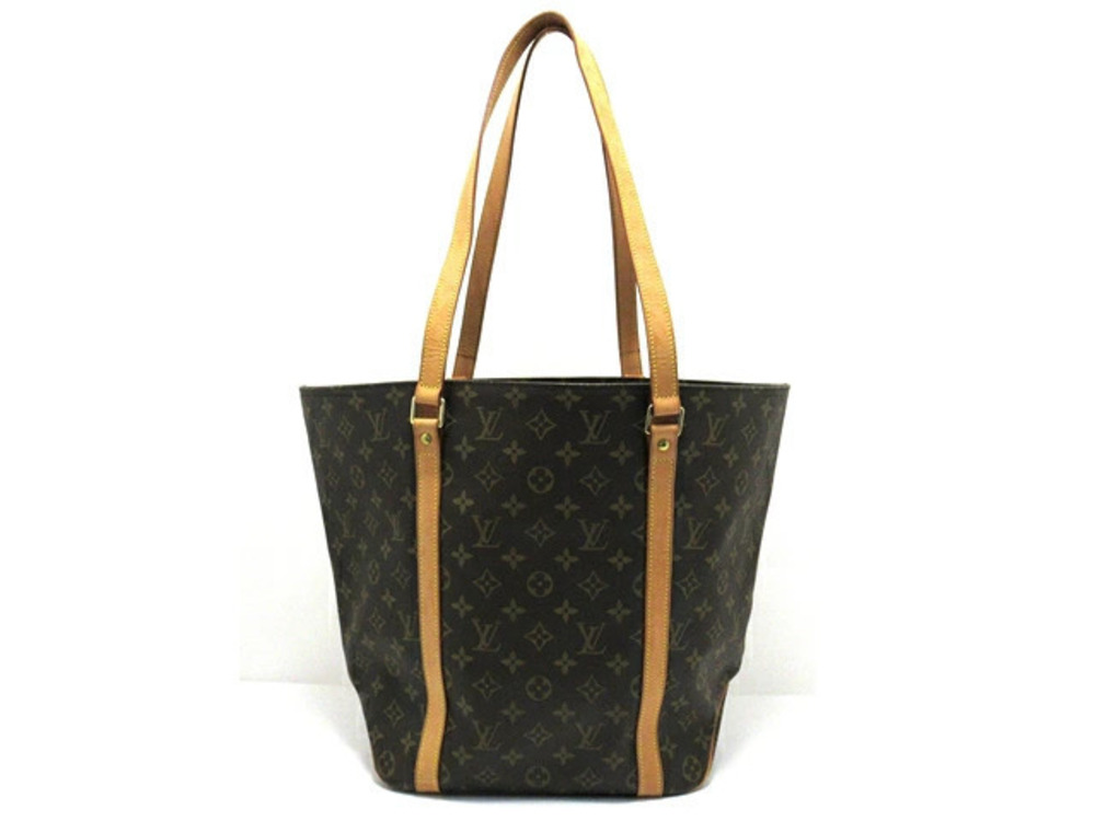 LOUIS VUITTON Tote Bag Monogram Sac Shopping Brown